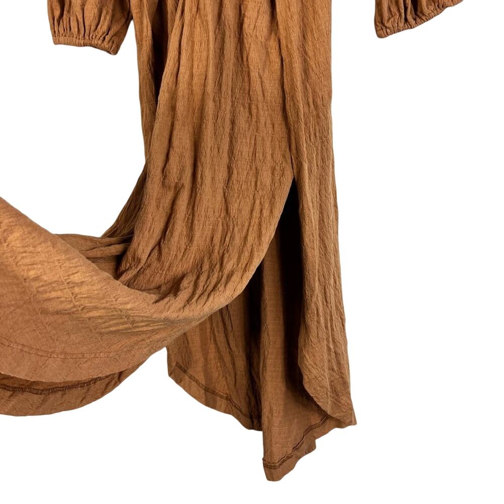 Free People Camel Open-Back Midi Dress - Picture 6 of 7